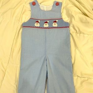 Shrimp and Grits Kids smocked outfit. Size 3T.